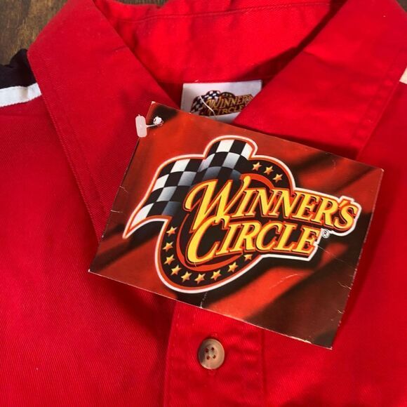 Winners Circle Dale Earnhardt Jr Mens Size XXL RED Long Sleeve Button Up Shirt - Picture 3 of 7